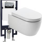 Væghængt toilet komplet Bernstein Komplet WC-pakke 22: WC NT2039 og Soft-Close-sæde med forvægselement G3008 og frontbetjeningsplade