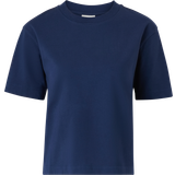 Gina Tricot Blå Tøj Gina Tricot Basic Tee Tops & Shirts - Blue