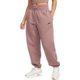 12 - Pink Bukser & Shorts Nike Women's Sportswear Phoenix Fleece Oversized Sweatpants - Smokey Mauve/Black
