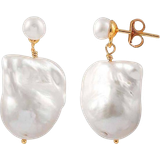 Hultquist Saga Earrings - Gold/Pearls