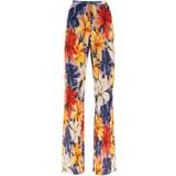 Etro Blomstrede Tøj Etro Floral Pleated Chiffon Pants