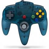 Transparent Spil controllere TeknoGame Clear Teal Gamepad Nintendo 64