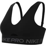 Nike Herre BH'er Nike Pro Indy Plunge Women's Medium-Support Padded Sports Bra - Black/Anthracite/White