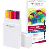 Tombow Hobbyartikler Tombow ABT Dual Brush Pens Primary Colours 12-pack