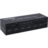HDMI-Switch - High Speed (4K) - Sort Kabler Nördic SGM-211 HDMI Matrix 2xHDMI - 4xHDMI/Optical/3.5mm Switch F-F