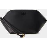 Imiteret læder - Sort Clutch tasker Ganni Bou Zipped Clutch in Black Polyester/Polyurethane/Recycled Leather Women's One size