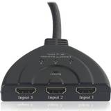 HDMI-Switch - High Speed (4K) - Sort Kabler Select SGM-115 HDMI - 3xHDMI M-M