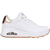 38 ½ - Læder Sneakers Skechers Uno Golden Air W - White