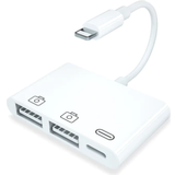 Kabeladaptere - USB A - USB A-Lightning Kabler Nördic LGN-104 Lightning/ USB A - Lightning F-M Adapter