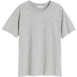 H&M Jersey Overdele H&M Cotton T-shirt - Light Gray Mottled