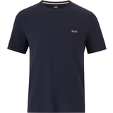 Hugo Boss Polyester Overdele Hugo Boss Waffle T-shirt - Dark Blue