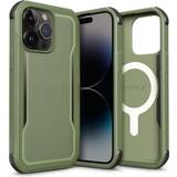 X-Doria Plast Mobiltilbehør X-Doria iPhone 14 Pro Max Raptic Fort Series Håndværker Cover MagSafe Kompatibel Grøn