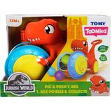 Plastlegetøj Skubbelegetøj Tomy Toomies Jurassic World Pic & Push T Rex