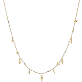 Opaler - Vielsesringe Smykker Maanesten Toutsi Necklace - Gold/Multicolour