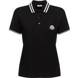 Moncler Skjorter Moncler Cotton Polo T-shirt Black