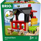 Trælegetøj Legesæt BRIO World Animal Barn 36012