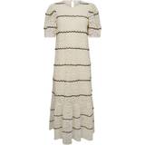 Hvid - Plisseret - W25 Tøj Co'Couture LoraCC Lace Dress Lev. april OFF WHITE