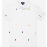 XL Polotrøjer Børnetøj Polo Ralph Lauren Kids Embroidered cotton polo shirt white