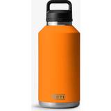 Yeti Friluftsudstyr Yeti Orange Rambler 64oz Chug-cap Stainless-steel Bottle 1.9l
