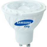 V-TAC LED-pærer V-TAC 6W LED spot Samsung LED chip, 230V, GU10 Dæmpbar Ikke dæmpbar, Kulør Varm