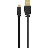 Gul Mobiltilbehør Sinox Micro-USB kabel 2 meter sort På lager i butik