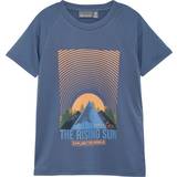 Color Kids Drenge T-shirts Color Kids Print T-Shirt blau