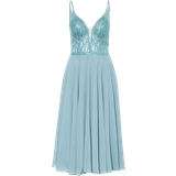 Blå - Lang - Paillet Tøj Swing Cocktail Dress - Blue