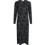 32 - Blomstrede - Sort Tøj Neo Noir Vogue Deco Dress - Black