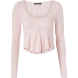 38 - Jersey Overdele Gina Tricot Lace Detail Top - PrimeRose Pink
