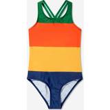 Badetøj Mini Rodini Baby Multicolour Stripe Swimsuit Multi 140-146
