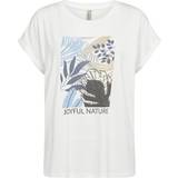 Soyaconcept Dame T-shirts & Toppe Soyaconcept Marica 281 T-shirt Natur Print Blå-XL