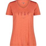 48 - Orange T-shirts & Toppe CMP Damen Melange Print T-Shirt orange