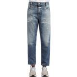 Closed 56 Tøj Closed Vid Ben og Slim Fit Eco-Denim Jeans med Distressed Detaljer Blue