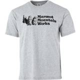 Marmot Grå Overdele Marmot Men's Mountain Works Short-Sleeve T-Shirt Grey, XL, Grey