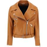 Versace Dame Jakker Versace Biker Jacket In Leather