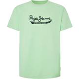 Pepe Jeans T-shirts & Toppe Pepe Jeans Bluser & t-shirts 'CLAUDE' lysegrøn sort lysegrøn sort