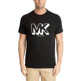 Michael Kors Bomuld Overdele Michael Kors T-Shirt mit Label-Print Modell 'SKETCH MK' in Black, Größe