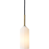 Le Klint Glas Lamper Le Klint Pliverre White/Brass/Black Pendel 8.5cm