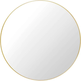 GUBI Glas - Rund Vægspejle GUBI Round Polished Brass Vægspejl 110cm