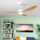 Kobber Loftplafonder InnovaGoods LED Fan with 3 Ceiling Flush Light