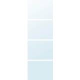 Glas Garderober Ikea AULI Silver Garderobeskab 75x236cm 2stk