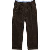 Brun - Plisseret Tøj Beams Plus Men's Pleat Corduroy Pant Dark Brown