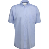Denimshorts - Herre Skjorter Seven Seas Oxford Modern Fit Short Sleeve Shirt - Light Blue