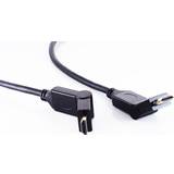 Shiverpeaks HDMI-kabler - Sort Shiverpeaks High Speed vinklet HDMI 1m