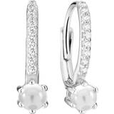 Sif Jakobs Rimini Altro Earrings - Silver/Transparent/Pearls