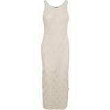 Dame - Slids Kjoler Vero Moda Riviera Long Dress - Grey/Birch