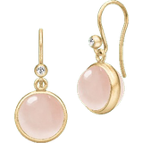 Julie Sandlau Rhodium Smykker Julie Sandlau Prime Earrings - Gold/Pink/Transparent