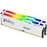 Belysning - Hvid RAM Kingston Fury Beast RGB White DDR5 6000MHz 2x16GB ECC (KF560C30BWEAK2-32)