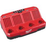 Batteriopladere Batterier & Opladere Milwaukee M12 C4 4 Bay Charger