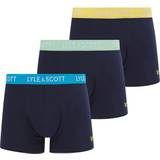 Lyle & Scott Undertøj Lyle & Scott Pack Barclay Trunks Peacoat Yellow/Blue/Green\